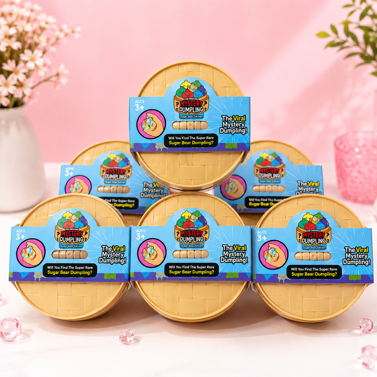 K-Pop Mystery Squishy Dumpling Blind Box | Sugar Bear Collectible Toy