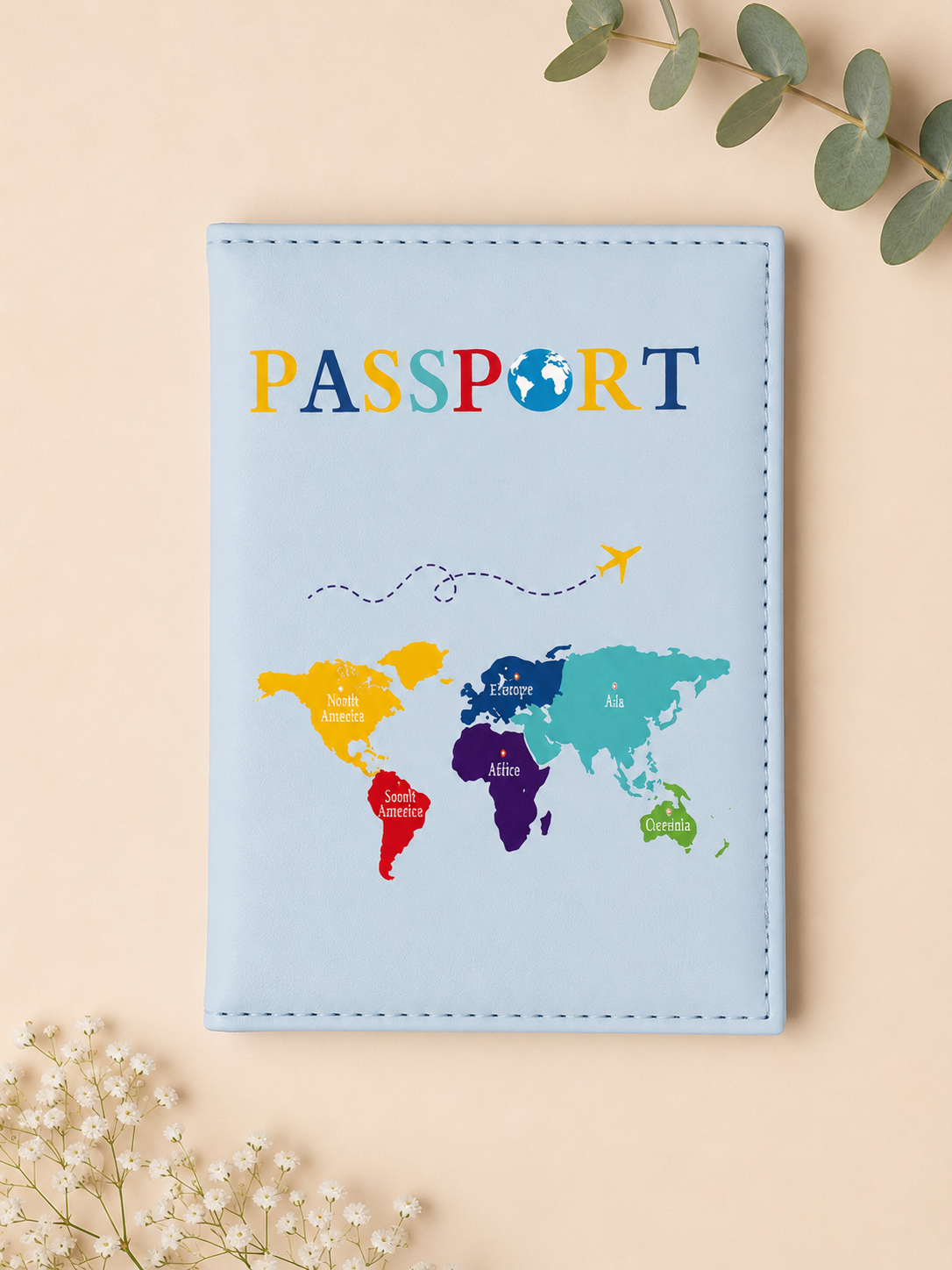 Cute Passport Wallet & Travel Organizer