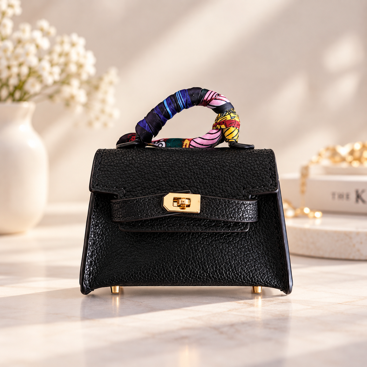 Cute Mini Purse AirPods Case Keychain, Aesthetic Lip Gloss Holder Bag Charm